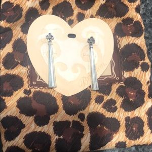 Brighton flower bar earrings